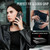 iPhone 18 Pro Max JEEHOOD J09 Buckle Card Bag MagSafe Magnetic Style RFID Leather Phone Case - Black