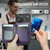 iPhone 18 Pro Max JEEHOOD J09 Buckle Card Bag MagSafe Magnetic Style RFID Leather Phone Case - Purple
