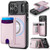 iPhone 18 Pro Max JEEHOOD J10 Flip Card Bag MagSafe Split RFID Leather Phone Case - Pink