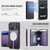iPhone 18 Pro Max JEEHOOD J10 Flip Card Bag MagSafe Split RFID Leather Phone Case - Purple