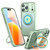 iPhone 18 Pro Max Kalebol 360-degree Rotating MagSafe Magnetic Holder Phone Case - Avocado Green