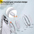 iPhone 18 Pro Max Kalebol 360-degree Rotating MagSafe Magnetic Holder Phone Case - Transparent