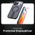 iPhone 18 Pro Max kalebol Honeycomb Cooling MagSafe Holder Phone Case - Black