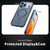 iPhone 18 Pro Max kalebol Honeycomb Cooling MagSafe Holder Phone Case - Blue