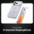 iPhone 18 Pro Max kalebol Honeycomb Cooling MagSafe Holder Phone Case - Frosted Transparent
