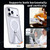 iPhone 18 Pro Max kalebol Honeycomb Cooling MagSafe Holder Phone Case - Frosted Transparent