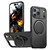 iPhone 18 Pro Max Kalebol Magnetic MagSafe Rotation Holder PC Phone Case - Black