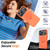 iPhone 18 Pro Max Kalebol Magnetic MagSafe Rotation Holder PC Phone Case - Orange