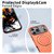 iPhone 18 Pro Max Kalebol Magnetic MagSafe Rotation Holder PC Phone Case - Orange
