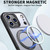 iPhone 18 Pro Max kalebol MagSafe Metal Ring Holder Phone Case - Black