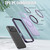iPhone 18 Pro Max kalebol MagSafe Metal Ring Holder Phone Case - Dark Purple