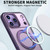 iPhone 18 Pro Max kalebol MagSafe Metal Ring Holder Phone Case - Dark Purple