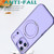 iPhone 18 Pro Max kalebol MagSafe Metal Ring Holder Phone Case - Light Purple