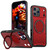 iPhone 18 Pro Max kalebol Metal 360 Degree Rotation Holder MagSafe Phone Case - Red