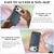 iPhone 18 Pro Max Kalebol Slim MagSafe Ring Magnetic Card Bag Leather Phone Case - Blue