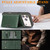 iPhone 18 Pro Max Kalebol Strong Magnetic MagSafe Tri-Fold Wallet Leather Phone Case - Green