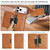 iPhone 18 Pro Max Kalebol Strong MagSafe Magnetic Two-Fold Card Bag Leather Phone Case - Brown