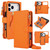 iPhone 18 Pro Max KLT-033 Detachable 2 in 1 Zipper Wallet Magnetic Phone Case with Lanyard - Orange