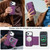 iPhone 18 Pro Max KLT-033 Detachable 2 in 1 Zipper Wallet Magnetic Phone Case with Lanyard - Purple