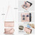 iPhone 18 Pro Max KLT-033 Detachable 2 in 1 Zipper Wallet Magnetic Phone Case with Lanyard - Rose Gold