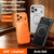 iPhone 18 Pro Max Leather Texture 360 Degrees Rotating Magnetic Holder Phone Case - Black