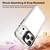 iPhone 18 Pro Max Lens Frame Holder Acrylic TPU Phone Case - Clear Black