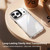 iPhone 18 Pro Max Lens Frame Holder Acrylic TPU Phone Case - Clear Black