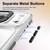iPhone 18 Pro Max Lens Frame Holder Acrylic TPU Phone Case - Clear Black