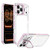 iPhone 18 Pro Max Lens Frame Holder Acrylic TPU Phone Case - Clear Pink