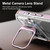 iPhone 18 Pro Max Lens Frame Holder Acrylic TPU Phone Case - Clear Pink