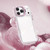 iPhone 18 Pro Max Lens Frame Holder Acrylic TPU Phone Case - Clear Pink