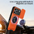 iPhone 18 Pro Max Lens Sliding Window Multifunctional Magnetic Shockproof Phone Case - Orange