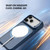 iPhone 18 Pro Max LeReach Le-Luster Series Metal Lens Kickstand Magnetic Phone Case - Black