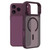 iPhone 18 Pro Max LeReach Le-Luster Series Metal Lens Kickstand Magnetic Phone Case - Cherry Red