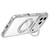 iPhone 18 Pro Max LeReach TOC Crystal Series Armor Rotation Holder Magnetic Phone Case - Transparent