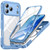 iPhone 18 Pro Max Life Waterproof MagSafe Magnetic Rugged Phone Case - Light Blue