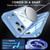 iPhone 18 Pro Max Life Waterproof MagSafe Magnetic Rugged Phone Case - Light Blue