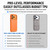 iPhone 18 Pro Max Liquid Silicone Frame Hybrid Clear Acrylic Back Panel Phone Case - Red