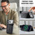 iPhone 18 Pro Max MAGKING K5 Series RFID Tri-fold Card Bag Detachable Magnetic Phone Case - Black