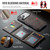 iPhone 18 Pro Max MAGKING K5 Series RFID Tri-fold Card Bag Detachable Magnetic Phone Case - Coffee