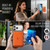 iPhone 18 Pro Max MAGKING K5 Series RFID Tri-fold Card Bag Detachable Magnetic Phone Case - Orange