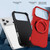 iPhone 18 Pro Max Magnetic 360 Rotating Holder Phone Case - Red