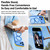 iPhone 18 Pro Max Magnetic Shockproof Protective Phone Case with 360 Degree Rotating Holder - Black