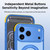 iPhone 18 Pro Max Magnetic Shockproof Protective Phone Case with 360 Degree Rotating Holder - White