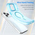 iPhone 18 Pro Max MagSafe Frosted Translucent TPU + PC Full Coverage Phone Case - Blue
