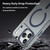 iPhone 18 Pro Max MagSafe Frosted Translucent TPU + PC Full Coverage Phone Case - Dark Blue