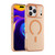 iPhone 18 Pro Max MagSafe Frosted Translucent TPU + PC Full Coverage Phone Case - Orange