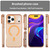iPhone 18 Pro Max MagSafe Frosted Translucent TPU + PC Full Coverage Phone Case - Orange