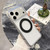 iPhone 18 Pro Max Matte Translucent 360 Rotation Magnetic Holder Phone Case - Mist Black