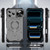 iPhone 18 Pro Max Mecha Magnetic Sliding Camshield Phone Case - Grey